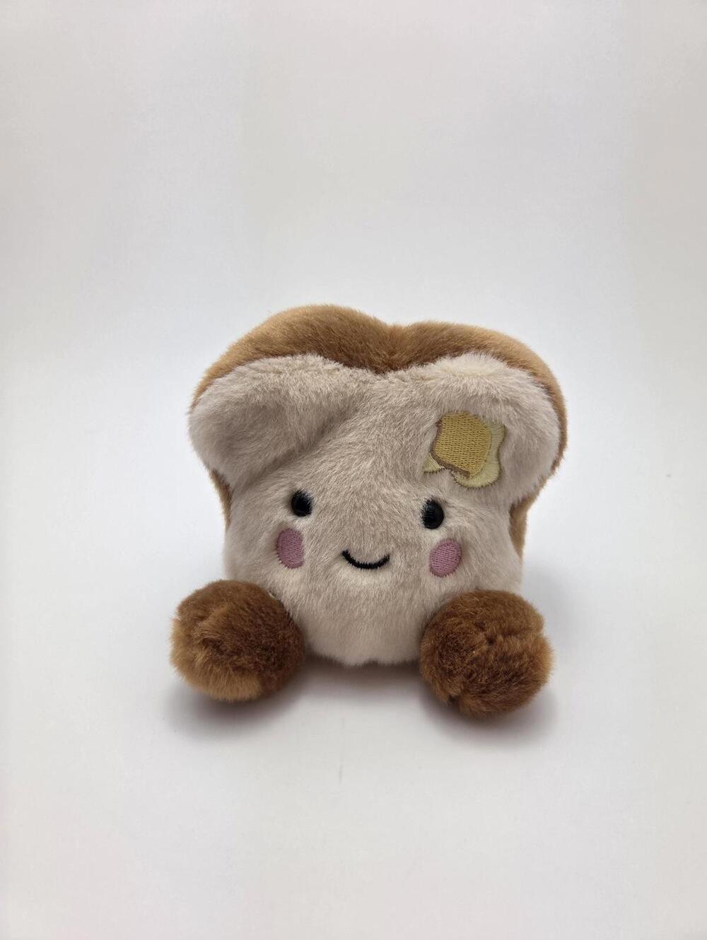 Aurora Palm Pals Cute Buttery Toast Plush New without Tags (4 inch)